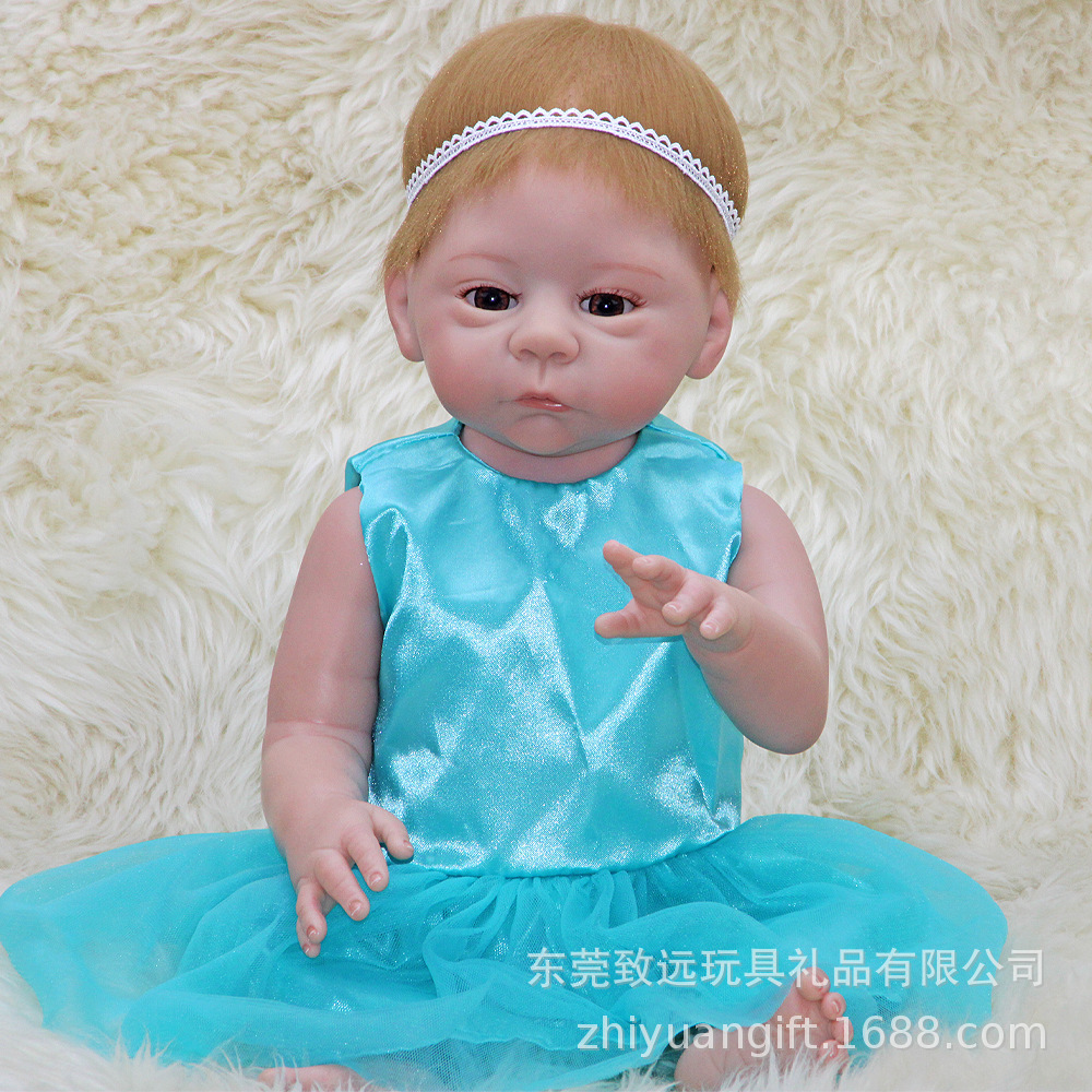 Padres e hijos pulgadas de cambio Harl lavado juguetes interactivos hechos a mano bebés 18ow muñecas renacidas aleatorias