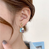Retro silver needle, earrings, silver 925 sample, light luxury style