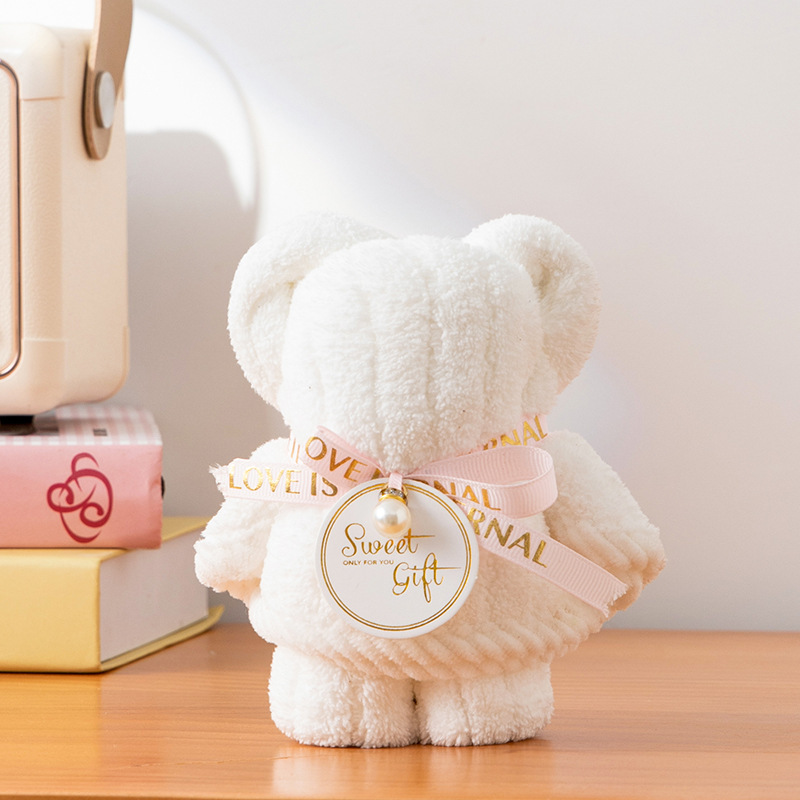 クリエイティブバニーお土産タオル、かわいいクマのタオル、誕生日プレゼント、結婚祝いのお返し、タオルギフト|undefined