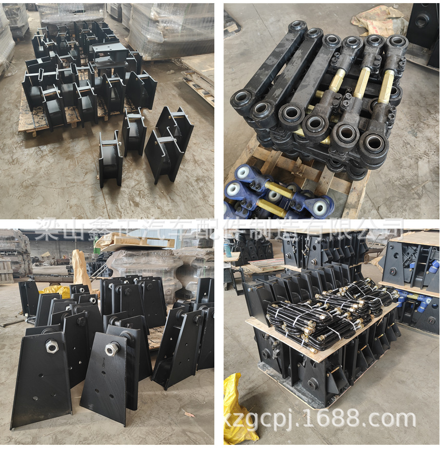 挂车三桥德式悬架两轴德式机械悬挂高强板100宽德式悬挂悬架配