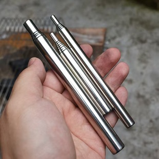 Stainless Steel Fire Blowing Tube Retractable Fire Blowing Rod Camping Fire Tools Wholesale