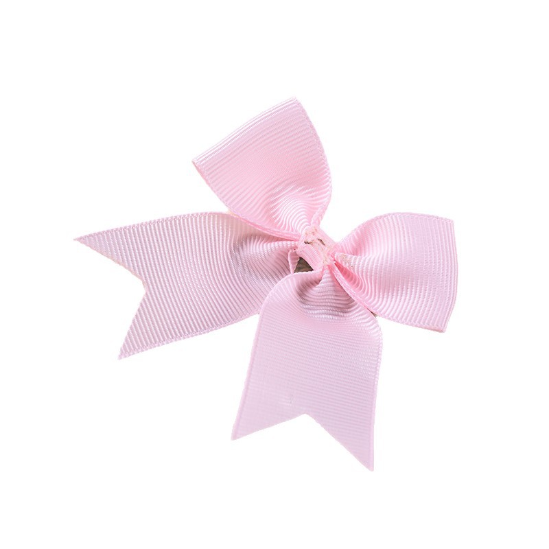 Rosa 2,5 cm costilla con arco de cola de milano estilo coreano accesorios de ropa arco