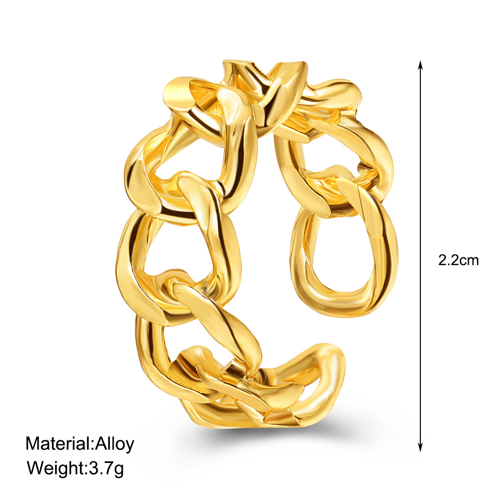 Retro Hollow Couple Index Finger Ring Wholesale Hello Jewelry display picture 16