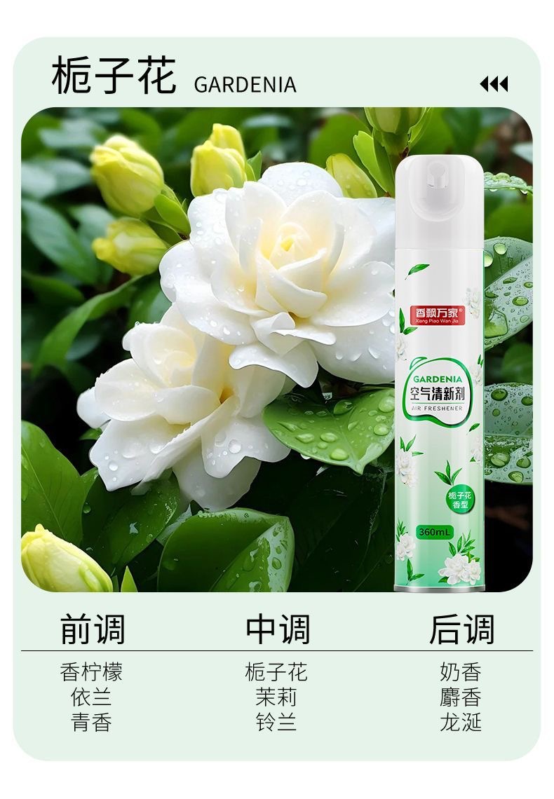 Spray Ambientador Desodorante de 360ml Aire Fresco para Baño y Dormitorio