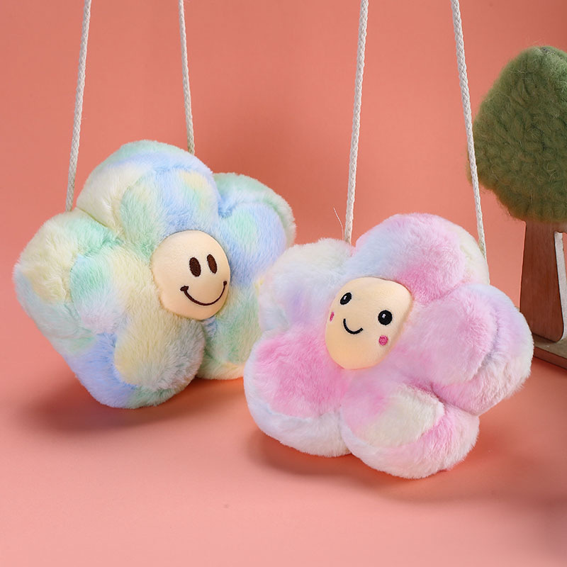 Videojuego ciudad agarrar máquina bolsa de felpa chica corazón niños dibujos animados lindo mochila color dopamina bolso al por mayor