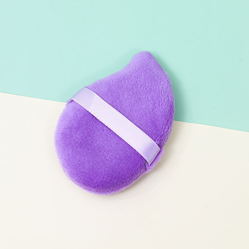 Mango transfronterizo núcleo de cristal corto flocado polvo no comer polvo de polvo de polvo de esponja de maquillaje a medida fábrica de cojín de aire