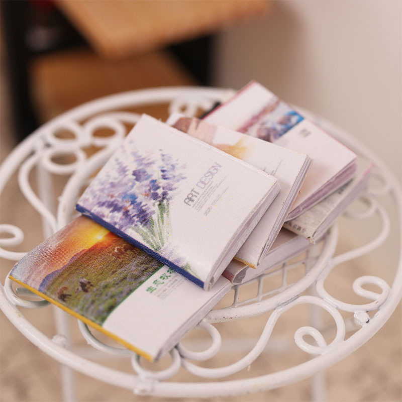 1:12 minute miniature small book mini model dollhouse doll house life scene diy study accessories toy
