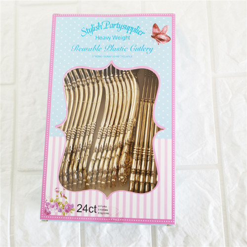 Disposable plastic knife, fork, and spoon set, cake dessert spoon, children's fruit fork, steak knife, kids' spoon and fork set