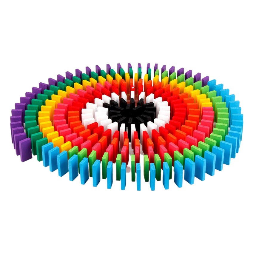 Los niños de la educación temprana juguetes educativos dominó estándar competencia bloques de construcción órgano dominó paquete dominó Juguetes