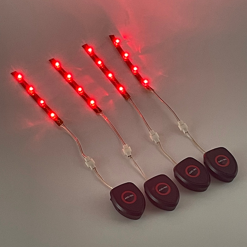 发光宠物织带项圈牵引绳腰包背包马甲环卫衣服胸背带桃形电池盒