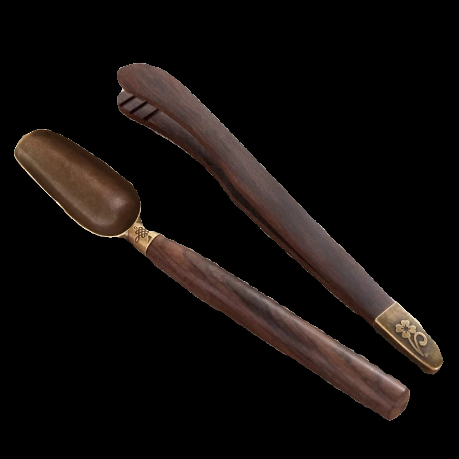 Подарочный набор чая с черным sandalwood with accessories, пинцеты
