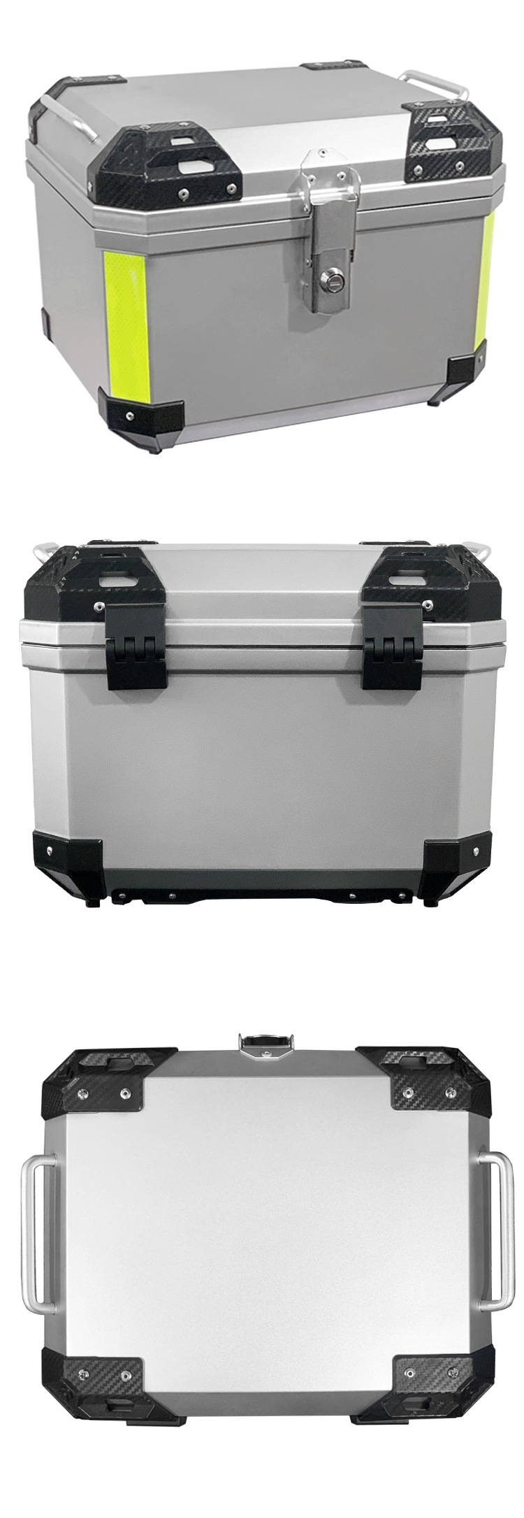 Motorcycle trunk ABS/PP material can hold full helmet 36L45L57L universal motorcycle battery car trunk