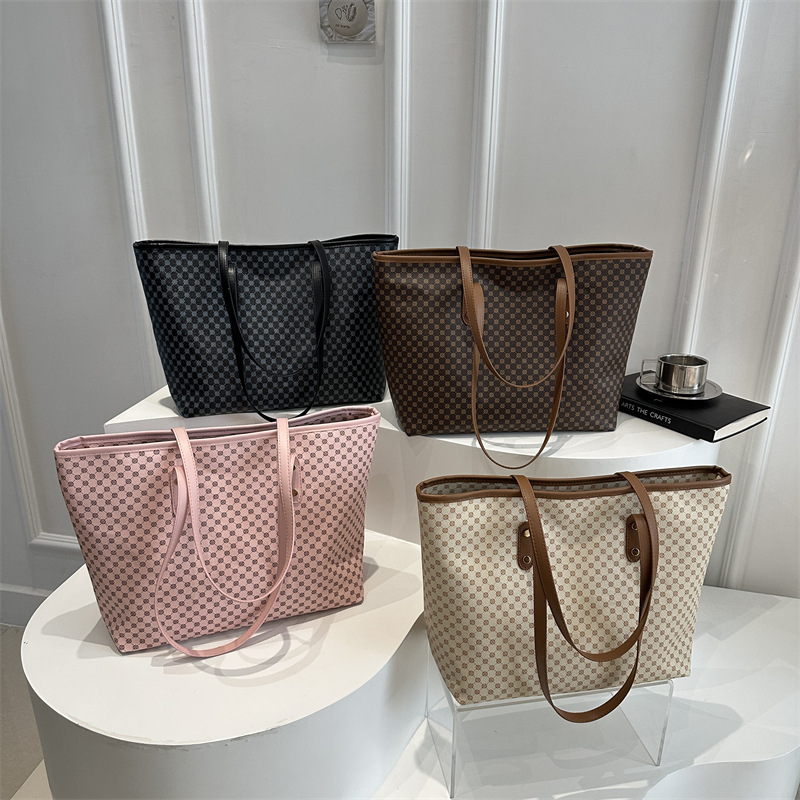 2025 primavera nueva moda moda de gran capacidad bolsa de viaje bolsa de hombro portátil bolsa de dos piezas simple