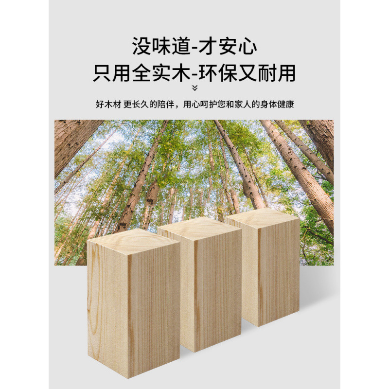 新品实木床板无床头单人床排骨架床架双人床民宿床小户型1米2榻榻|undefined