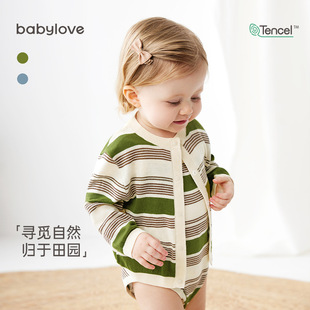 [Welfare Price] Babylove Baby Cardigan Jacket Spring & Fall Thin Cotton Knitted Top for Going Out