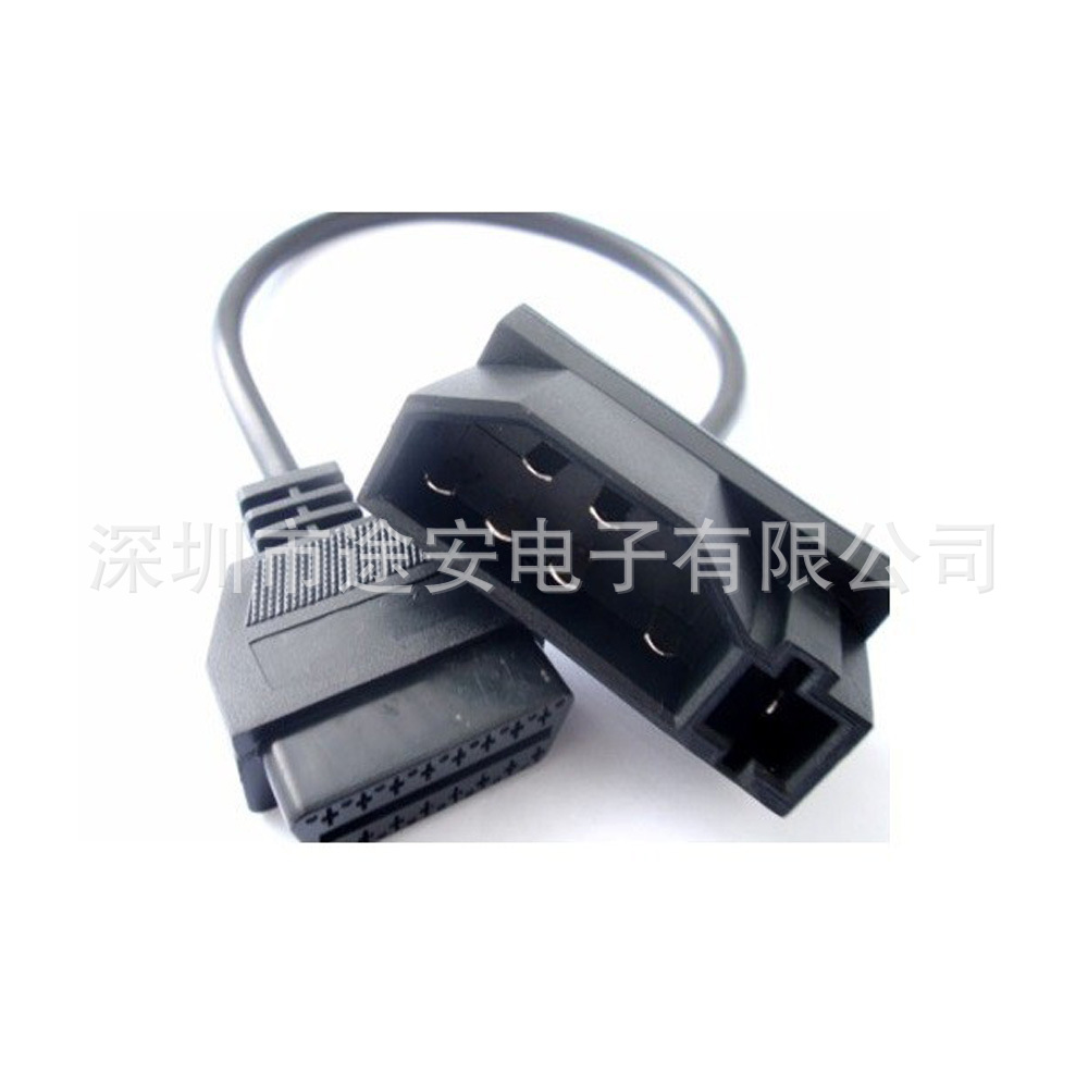 FORD 7PIN-OBDIIF adapter cable福特7pin转OBD2转换线0.4米