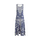 2025 Cross-Border Export Bohemian Printed Dress Women's Summer Fashion Elegant Round Neck Sleeveless Long Dress