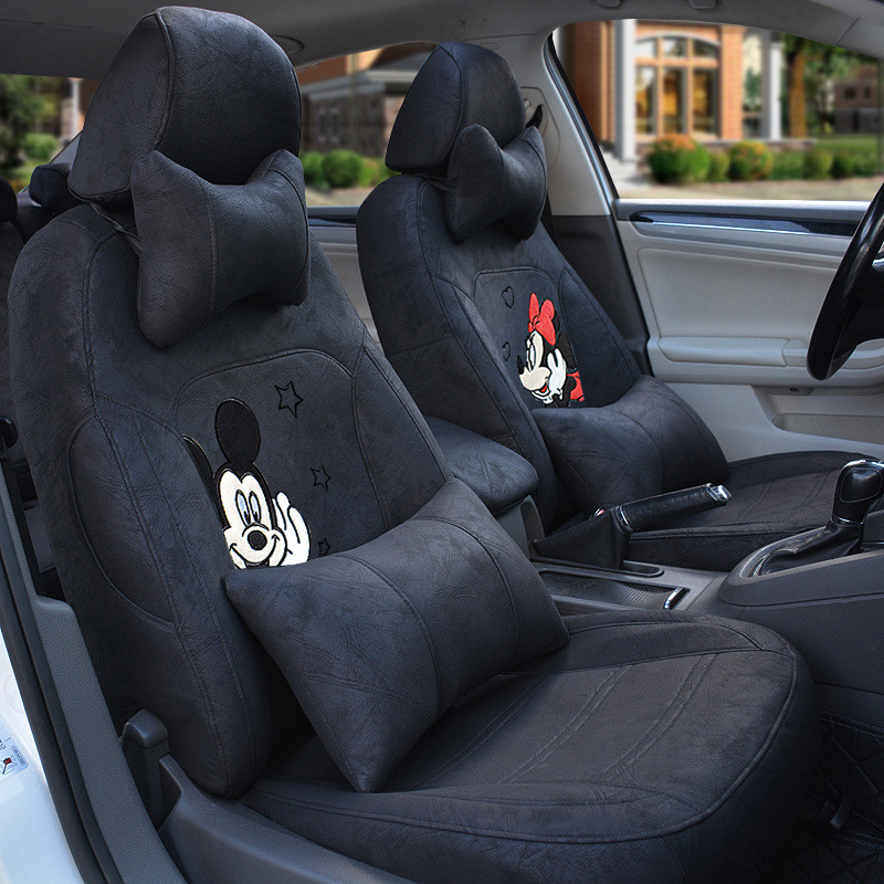 고급 테크니컬 천 - 블랙 미키