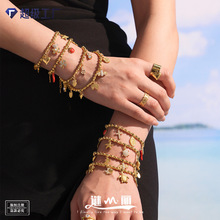 谜丽 DIY多元素锆石滴油竹节手链小众时尚欧美不锈钢新款脚链配饰