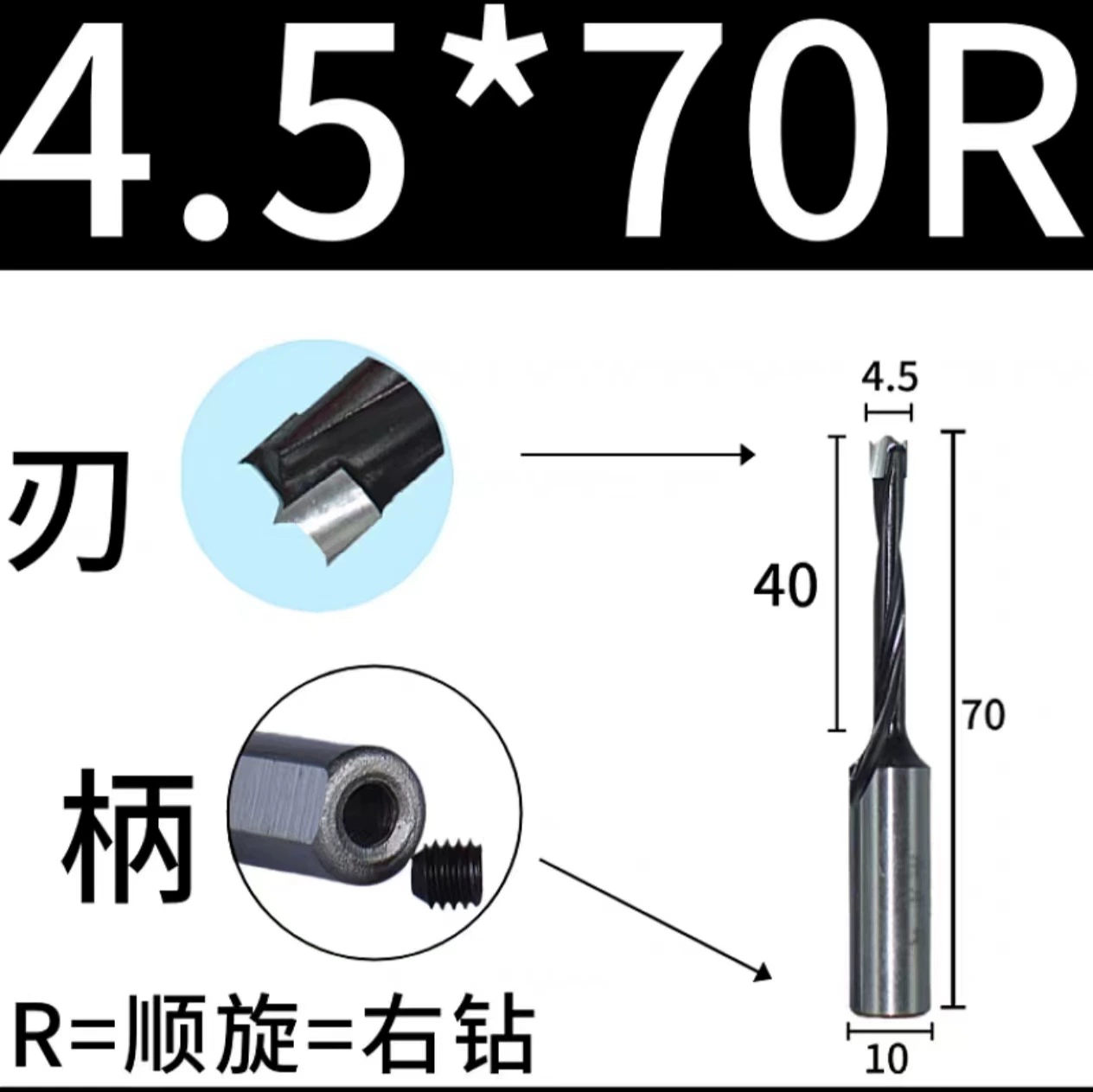 Carpentry, metal drill, three in one