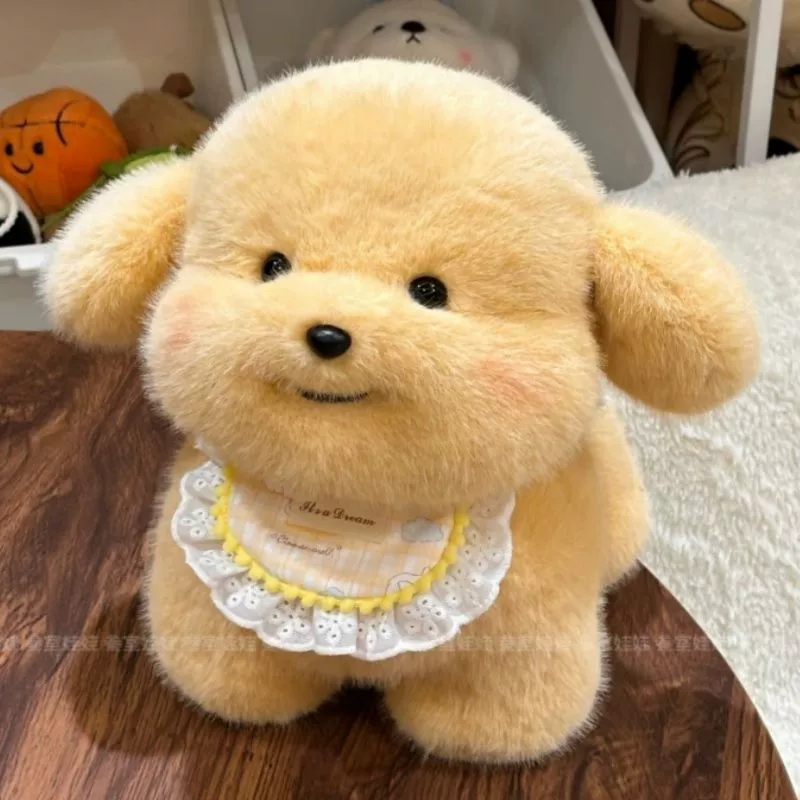 Кукла щенок, кукла маленького золотистого ретривера, спящая плюшевая игрушка для девочек, подарок на день рождения, День святого Валентина