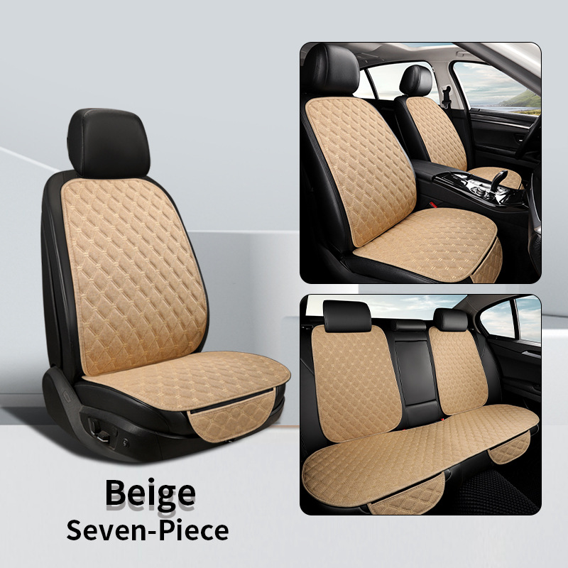 Cojín del asiento del coche cuatro estaciones universal de cinco asientos de lino de tres piezas cubierta del asiento del coche comercio exterior estilo de venta caliente