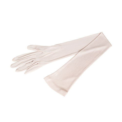 Yue Yue Sunscreen Sleeve Socks for Women, Silk Summer Solid Color Mulberry Silk Driving Sun Shield Long Sleeve Arm Socks for Women