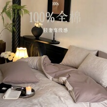 A类母婴级100s长绒棉磨毛四件套轻奢高级感保暖床单被套床上用品