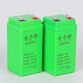 电子秤通用锂电池4伏4安6安8安12安台秤电瓶USB充电夹子送免焊线