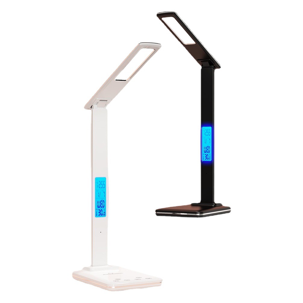 Lámpara LED plegable 15W con carga inalámbrica, táctil e inteligente, ideal para oficina o estudio