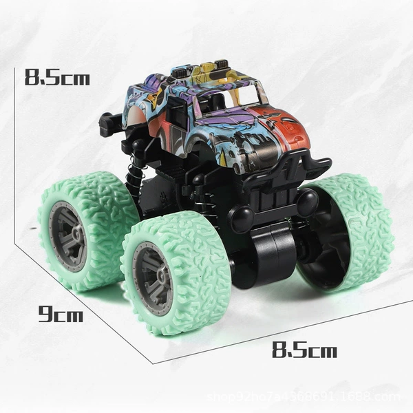 Four wheel drive inertia SUV, graffiti