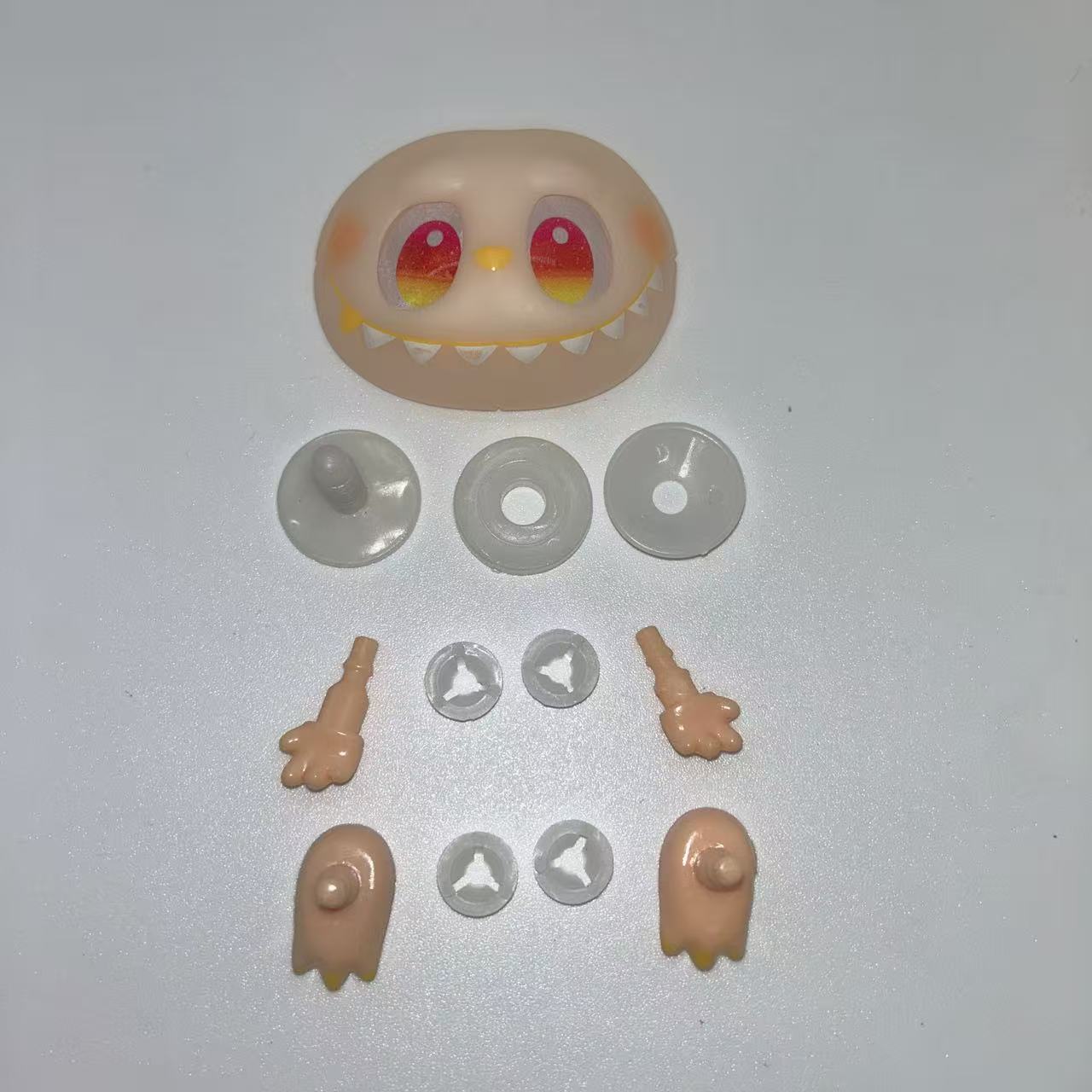 3세대 - 충성도 - 노란색 세트(얼굴, 손, 발 커넥터 버클 포함)