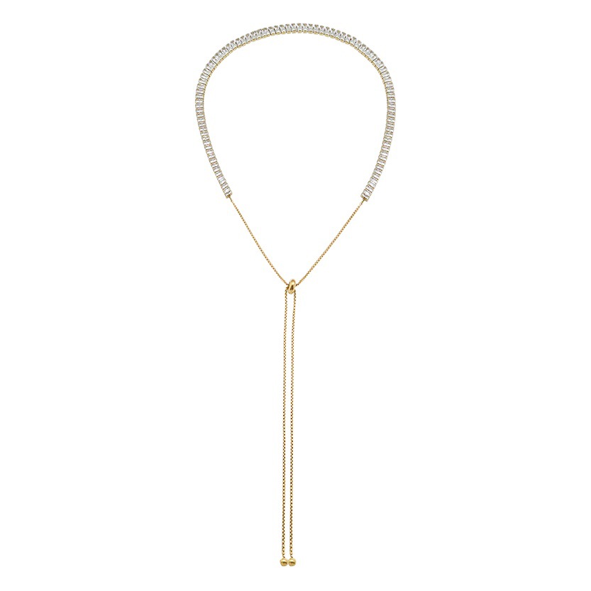 Marka francés ins estilo chocker simple estrellado ZIRCON Titanium acero luz lujo traje avanzado E285-P190