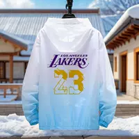 NBA Lakers № 23 Джеймс солнцезащитная одежда № 24 Коби Брайант солнцезащитная одежда летняя тонкая студенческая спортивная куртка для мужчин