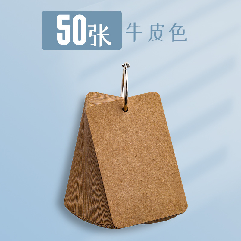 T palabras en blanco en inglés papel de tarjeta de bucle tipo cartón duro de color DiDi lindo mini libro de bolsillo