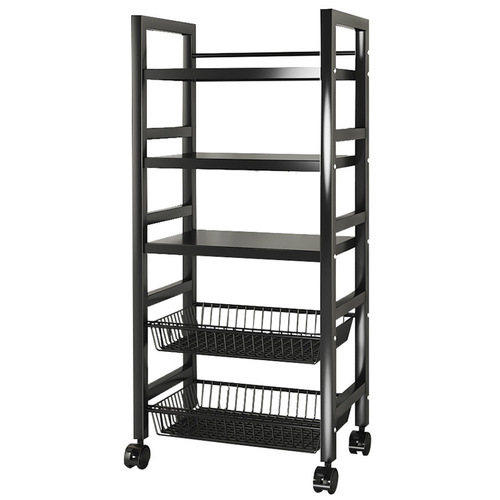 Mobile Kitchen Basket Shelf Household Simple Shelf Floor Standing Multi-layer Wholesale Storage Multifunctional Rack