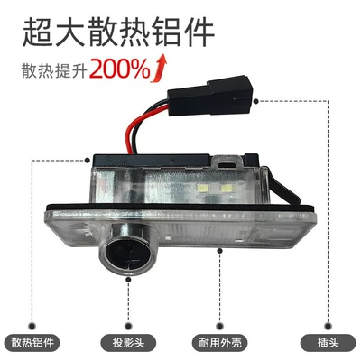 Q2L lighting modification for personalized customization, License plate lamp