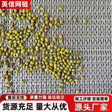 不锈钢人字形网带加密耐高温隧火炉网链大米花烘烤流水线钢丝网链