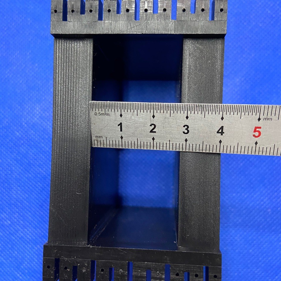 双磁芯塑料骨架EE85磁芯骨架窗口63mm×28内档尺寸52×57mm黑色