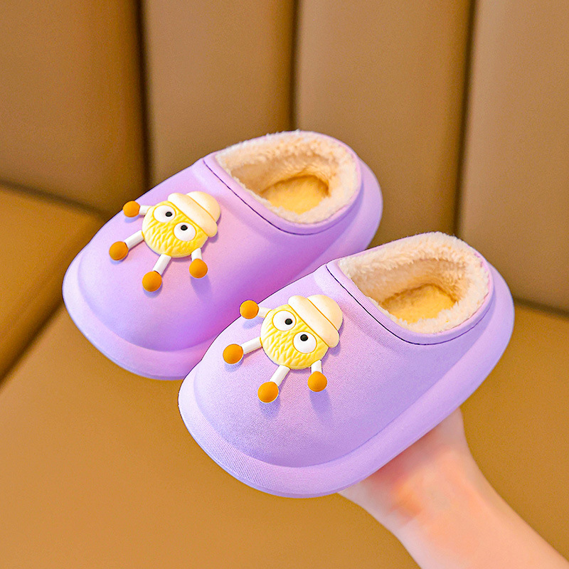 Zapatillas de algodón para niños, zapatillas de invierno para padres, zapatillas de algodón impermeable para niños, zapatillas para niños