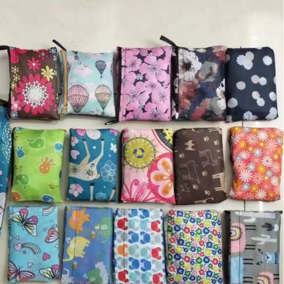 可折叠便携购物袋重复水洗使用加大环保袋子防水牛津布收纳手提袋