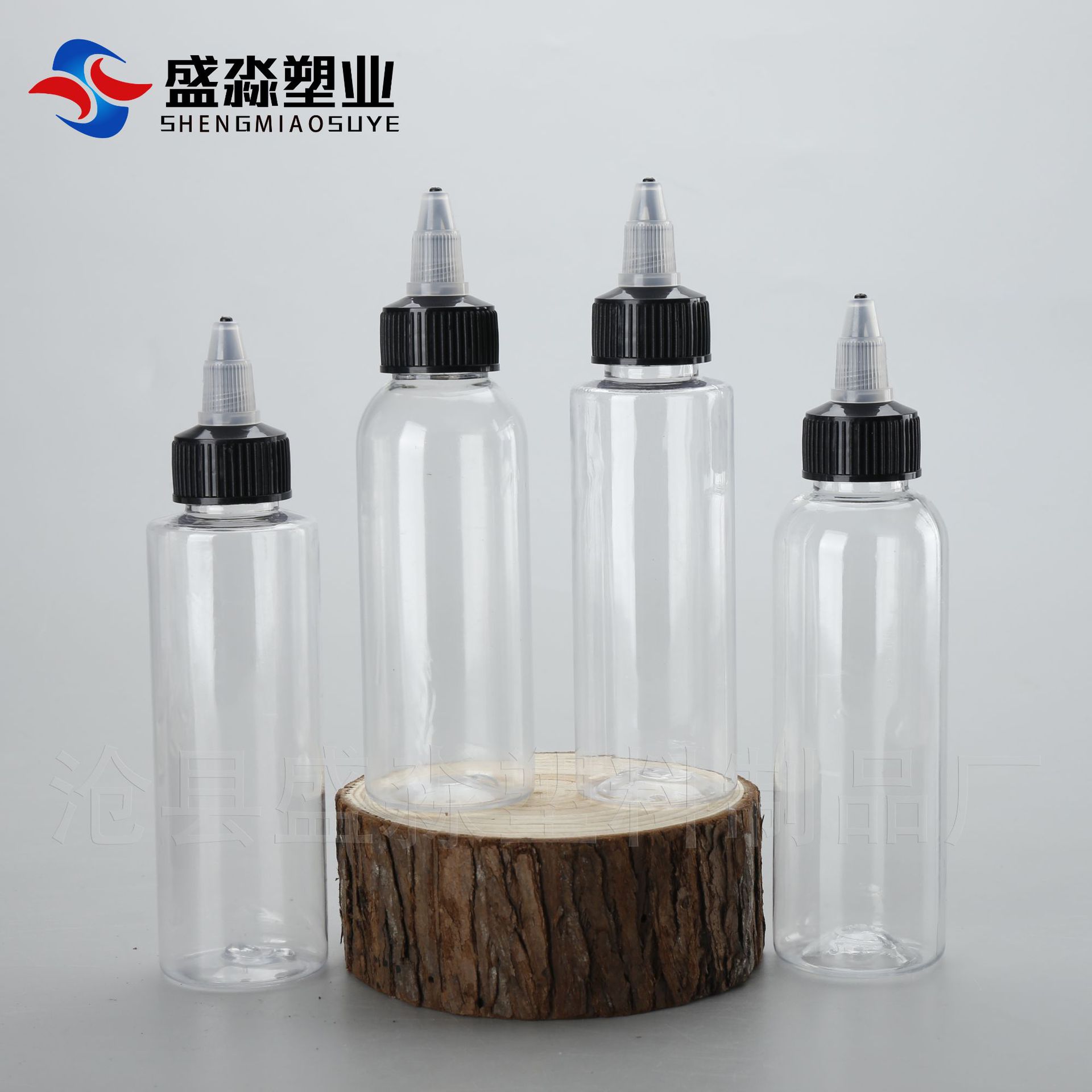 挤压尖头啫喱盖滴瓶24口100ml透明挤压塑料瓶点胶100ml尖嘴颜料瓶