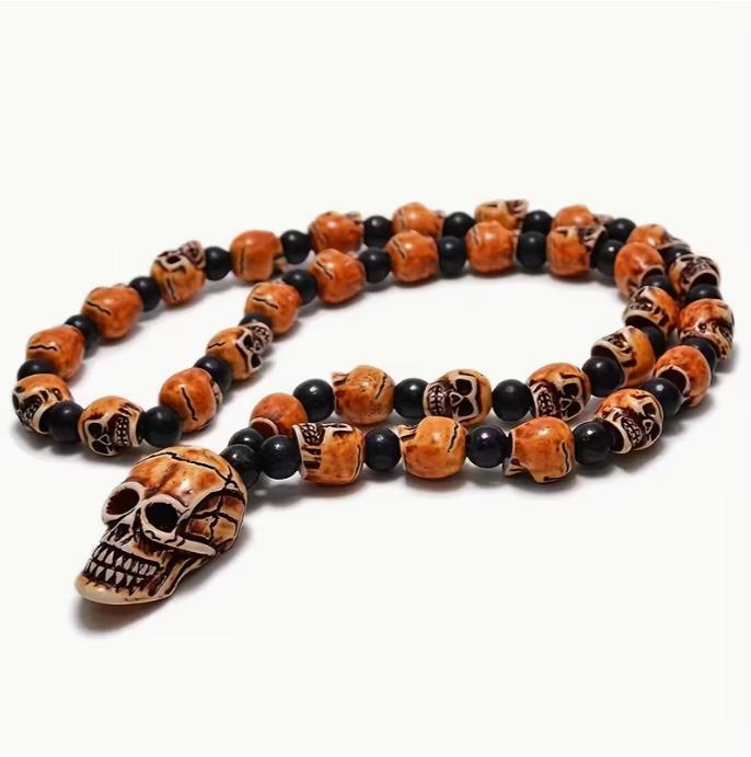 Amazon's Popular Non-Mainstream Punk Skull Pendant Clavicle Chain Rock Hip-Hop Creative Choker Women's Necklace