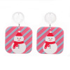 Christmas accessory for elderly, acrylic earrings, European style