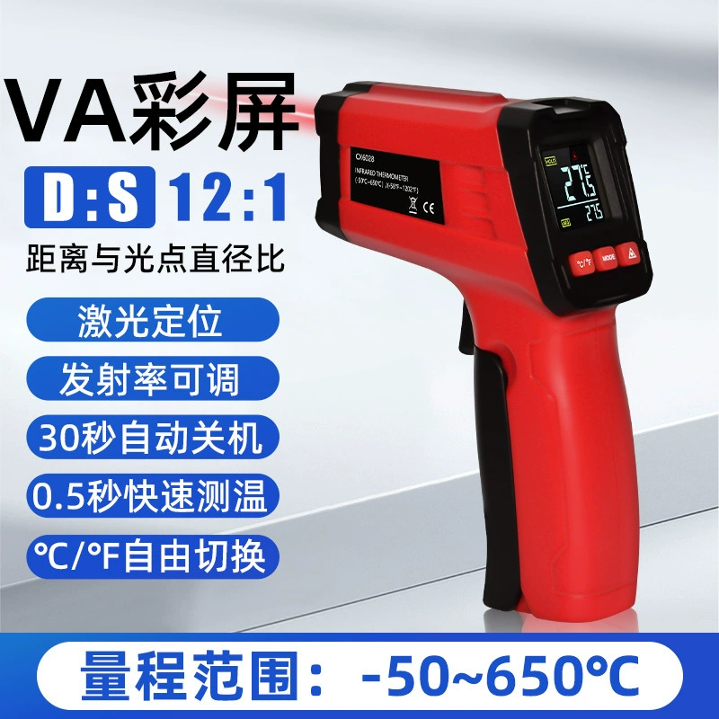 CX6000/6021/22/28 высокоточный инфракрасный термометр, пистолет, кондиционер, термометр для выхода воздуха, пистолет для измерения температуры масла, кухня