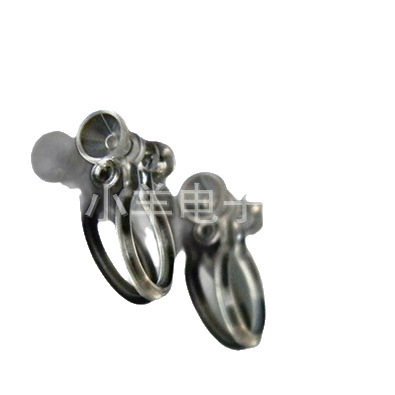 Transparent plastic ear clips