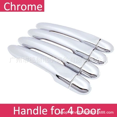 Applicable to Renault Renault Fluence 2009~2019 Electroplated Handle Cover Outer Handle Door Handle Sticker (Portal Wrist) - non-porous-handle