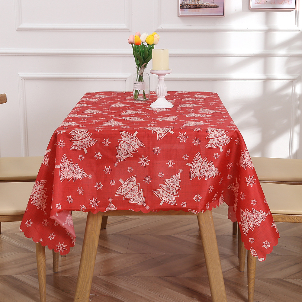 Christmas Christmas Tree Polyester Indoor Tablecloth display picture 3