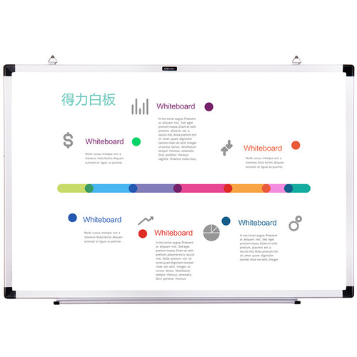 Deli 7851 7852 7854 7855 7856 hanging magnetic single-sided whiteboard training and teaching board announcement