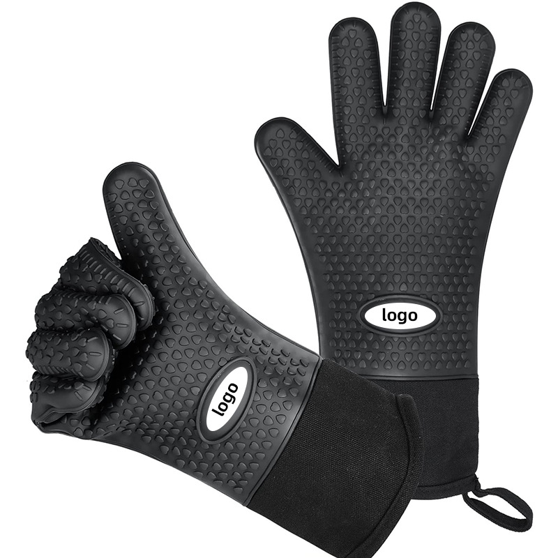Non-slip silicone gloves